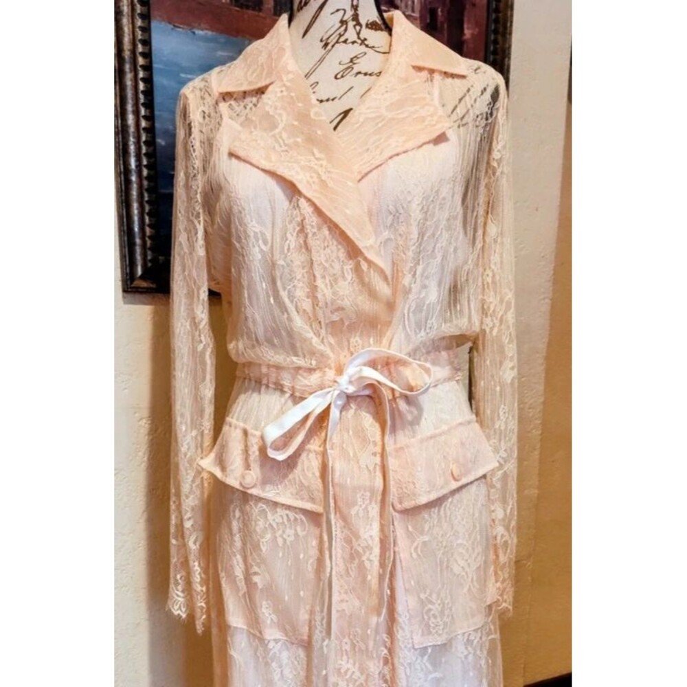 Venus Victorian Vintage New W/ Tags 2 Piece Pink Lace dress w/ Cami dress Size M